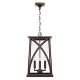 Capital Lighting 946542OZ Marshall 4 Light Outdoor Hanging Lantern Oiled Bronze