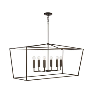 Capital Lighting 837661OR Thea 6 Light Island Oil Rubbed Bronze