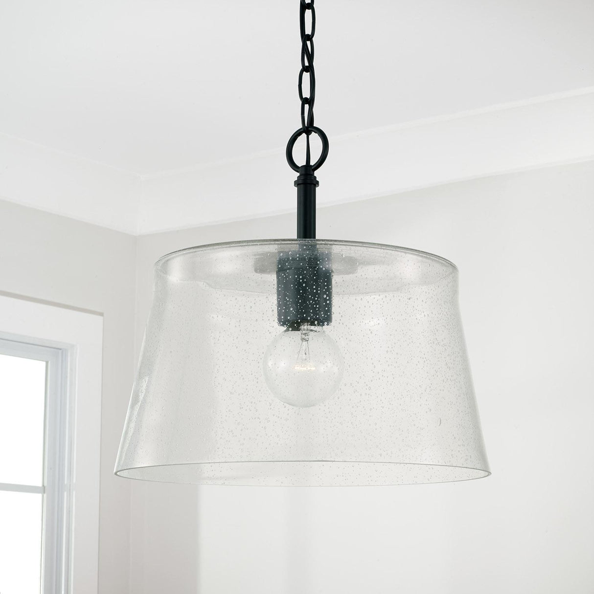 Capital Lighting 246911MB Baker 1 Light Pendant Matte Black
