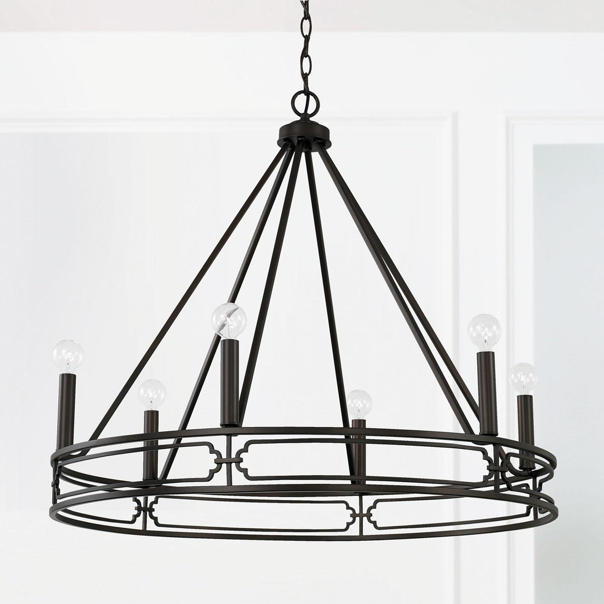 Capital Lighting 443461OB Merrick 6 Light Chandelier Old Bronze