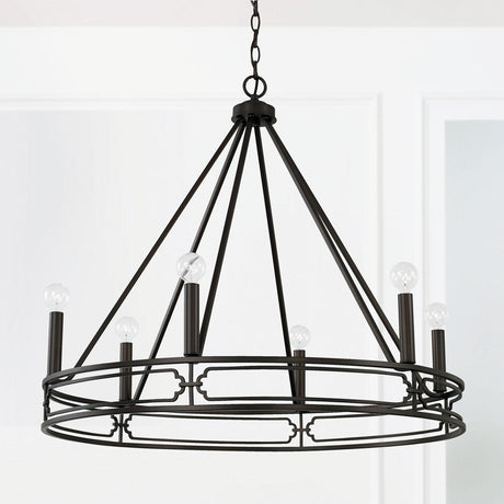 Capital Lighting 443461OB Merrick 6 Light Chandelier Old Bronze