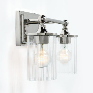 Capital Lighting 120721PN-423 Camden 2 Light Vanity Polished Nickel