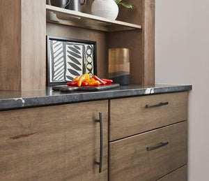 Amerock Cabinet Pull Black Bronze 5-1/16 inch (128 mm) Center to Center Cyprus 1 Pack Drawer Pull Drawer Handle Cabinet Hardware