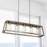 Capital Lighting 840551HN-504 Connor 5 Light Island Barnhouse and Matte Nickel