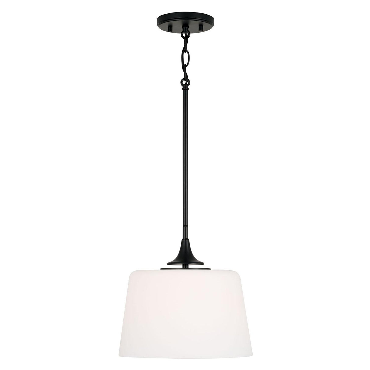 Capital Lighting 248911MB Presley 1 Light Dual Mount Semi-Flush/Pendant Matte Black