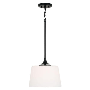 Capital Lighting 248911MB Presley 1 Light Dual Mount Semi-Flush/Pendant Matte Black