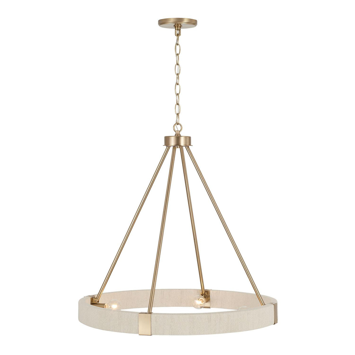 Capital Lighting 449841MA Delaney 4 Light Chandelier Matte Brass