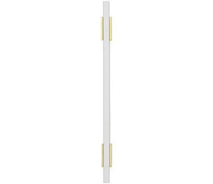 Amerock Cabinet Pull Brushed Gold/White 6-5/16 inch (160 mm) Center to Center Urbanite 1 Pack Drawer Pull Drawer Handle Cabinet Hardware