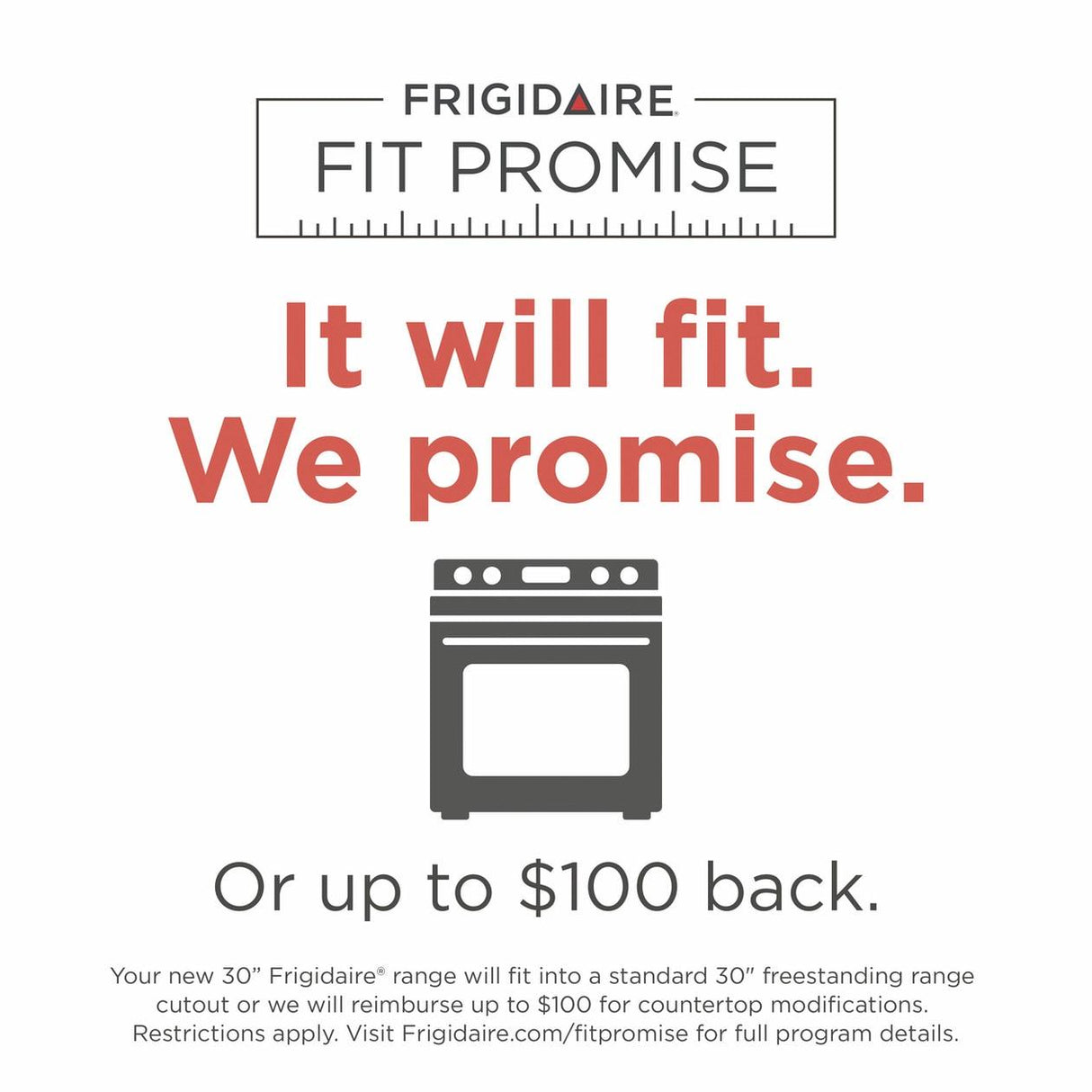 Frigidaire FCFG3062AB 30" Front Control Gas Range with Quick Boil