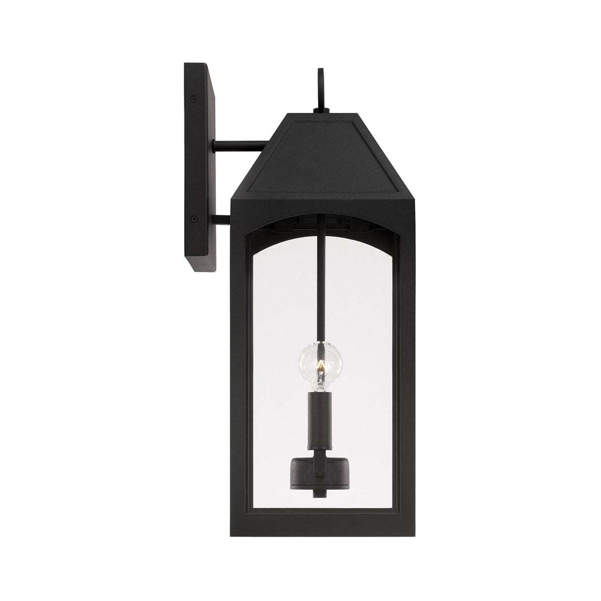 Capital Lighting 946321BK Burton 2 Light Outdoor Wall Lantern Black