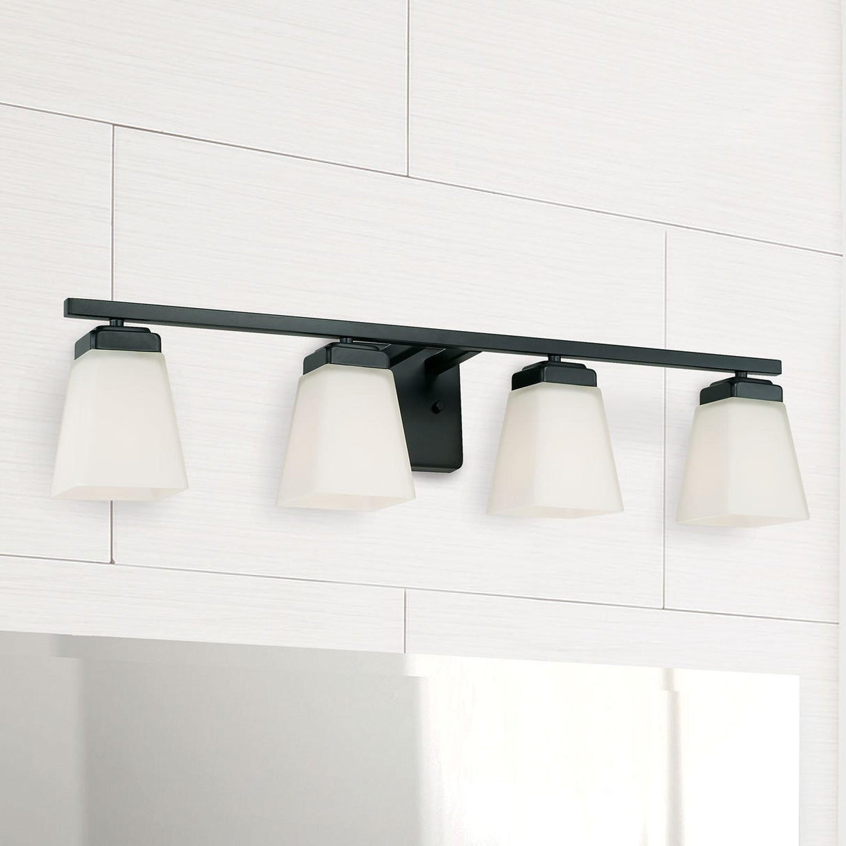 Capital Lighting 114441MB-334 Baxley 4 Light Vanity Matte Black