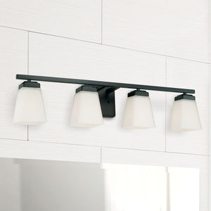 Capital Lighting 114441MB-334 Baxley 4 Light Vanity Matte Black