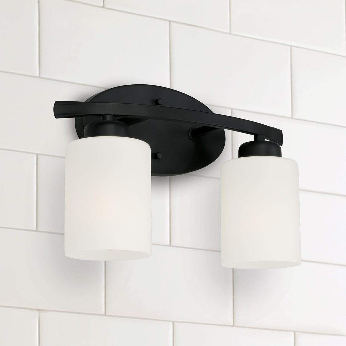 Capital Lighting 115221MB-338 Dixon 2 Light Vanity Matte Black