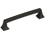 Amerock Cabinet Pull Black Bronze 5-1/16 inch (128 mm) Center to Center Mulholland 1 Pack Drawer Pull Drawer Handle Cabinet Hardware