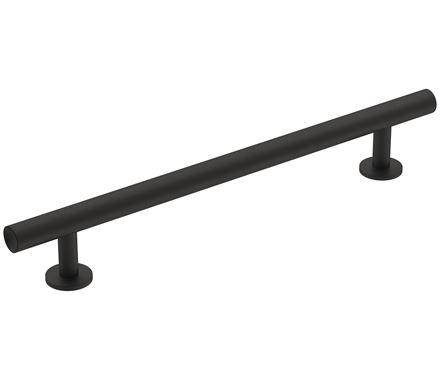Amerock Cabinet Pull Matte Black 6-5/16 inch (160 mm) Center-to-Center Radius 1 Pack Drawer Pull Cabinet Handle Cabinet Hardware