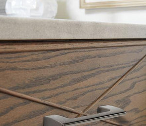 Amerock Cabinet Pull Graphite 3 inch (76 mm) Center to Center Riva 1 Pack Drawer Pull Drawer Handle Cabinet Hardware