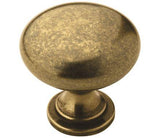 Amerock Cabinet Knob Burnished Brass 1-1/4 inch (32 mm) Diameter Edona 1 Pack Drawer Knob Cabinet Hardware