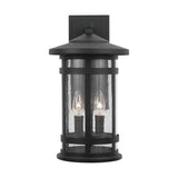 Capital Lighting 935521BK Mission Hills 2 Light Outdoor Wall Lantern Black