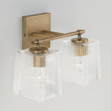 Capital Lighting 141721AD-508 Lexi 2 Light Vanity Aged Brass