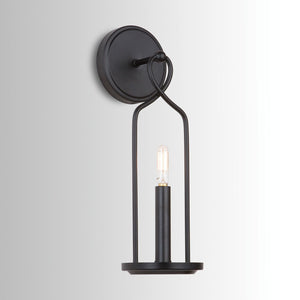 Capital Lighting 631611MB Sonnet 1 Light Sconce Matte Black
