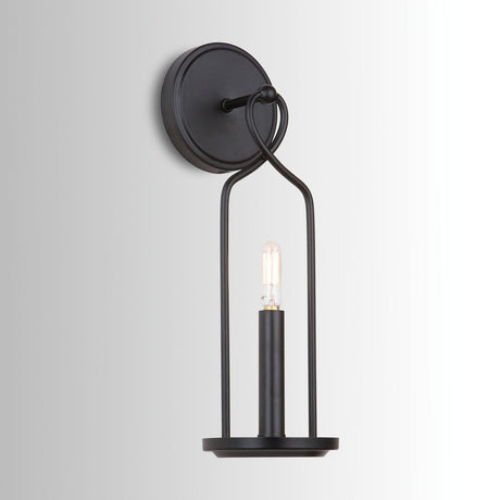 Capital Lighting 631611MB Sonnet 1 Light Sconce Matte Black