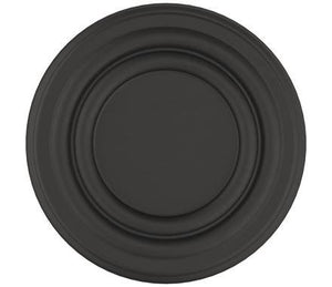 Amerock Cabinet Knob Matte Black 1-1/8 inch (29 mm) Diameter Ville 1 Pack Drawer Knob Cabinet Hardware