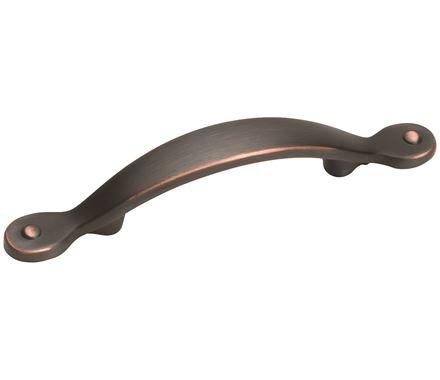 Amerock Cabinet Pull Oil Rubbed Bronze 3 inch (76 mm) Center to Center Inspirations 1 Pack Drawer Pull Drawer Handle Cabinet Hardware