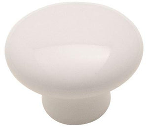 Amerock Cabinet Knob White 1-1/4 inch (32 mm) Diameter Everyday Heritage 1 Pack Drawer Knob Cabinet Hardware