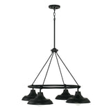 Capital Lighting 442141MB Jones 4 Light Chandelier Matte Black