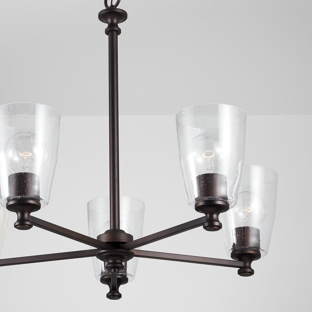 Capital Lighting 440951BZ-506 Myles 5 Light Chandelier Bronze