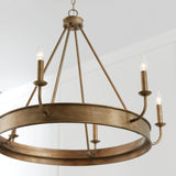 Capital Lighting 449261ML Nole 6 Light Chandelier Mystic Luster