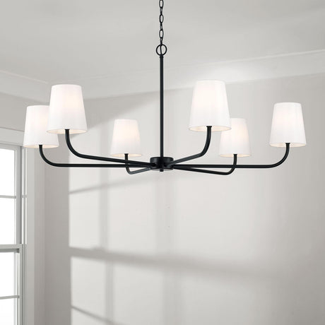 Capital Lighting 449461MB-706 Brody 6 Light Chandelier Matte Black