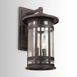 Capital Lighting 935521OZ Mission Hills 2 Light Outdoor Wall Lantern Oiled Bronze