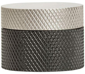 Amerock Cabinet Knob Matte Black/Silver Champagne 1-1/4 inch (32 mm) Diameter Transcendent 1 Pack Drawer Knob Cabinet Hardware