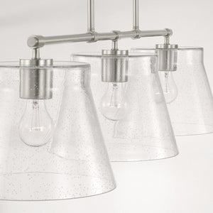 Capital Lighting 846931BN Baker 3 Light Island Brushed Nickel