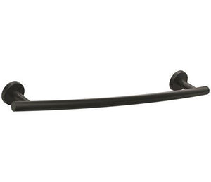 Amerock BH26543MB Matte Black Towel Bar 18 in (457 mm) Towel Rack Arrondi Bathroom Towel Holder Bathroom Hardware Bath Accessories