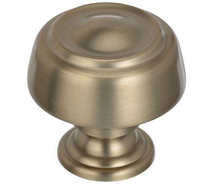 Amerock Cabinet Knob Golden Champagne 1-5/8 inch (41 mm) Diameter Kane 1 Pack Drawer Knob Cabinet Hardware