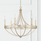 Capital Lighting 443161WG Isabella 6 Light Chandelier Winter Gold