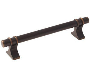 Amerock Cabinet Pull Oil Rubbed Bronze 5-1/16 inch (128 mm) Center to Center Davenport 1 Pack Drawer Pull Drawer Handle Cabinet Hardware