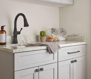 Amerock Cabinet Pull Matte Black 5-1/16 inch (128 mm) Center-to-Center Factor 1 Pack Drawer Pull Cabinet Handle Cabinet Hardware