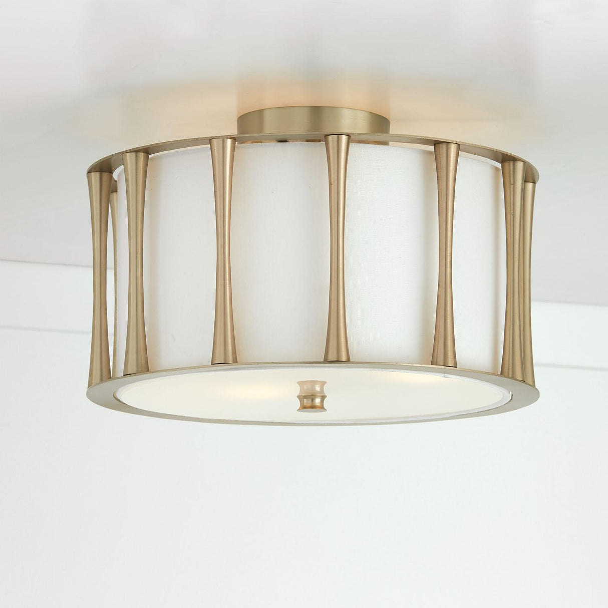 Capital Lighting 244631MA Bodie 3 Light Dual Mount Semi-Flush/Pendant Matte Brass