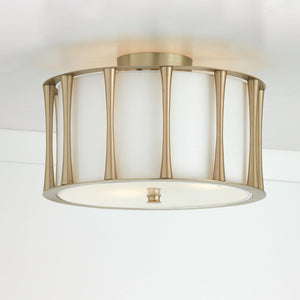 Capital Lighting 244631MA Bodie 3 Light Dual Mount Semi-Flush/Pendant Matte Brass
