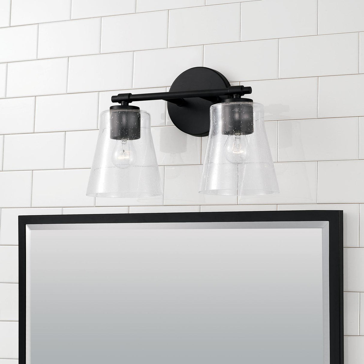 Capital Lighting 146921MB-533 Baker 2 Light Vanity Matte Black