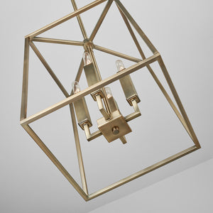 Capital Lighting 537641AD Thea 4 Light Foyer Aged Brass