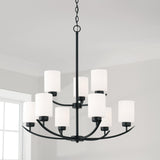 Capital Lighting 415291MB-338 Dixon 9 Light Chandelier Matte Black