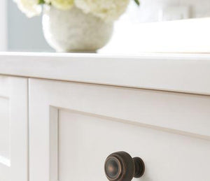 Amerock Cabinet Knob Oil Rubbed Bronze 1-5/8 inch (41 mm) Diameter Kane 1 Pack Drawer Knob Cabinet Hardware
