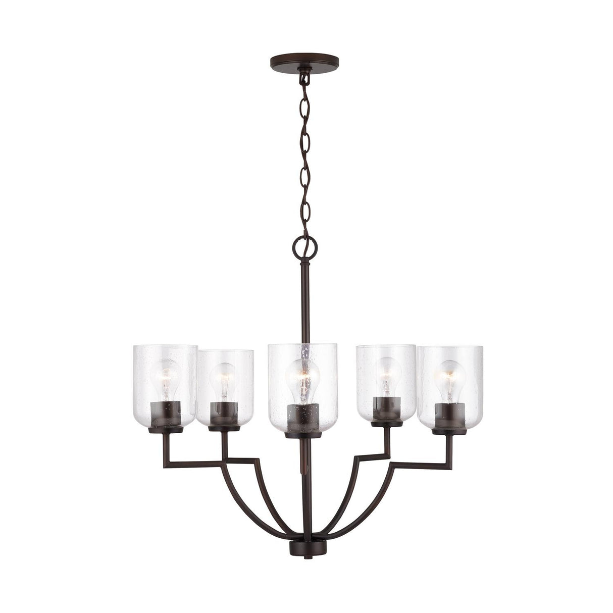 Capital Lighting 439351BZ-500 Carter 5 Light Chandelier Bronze