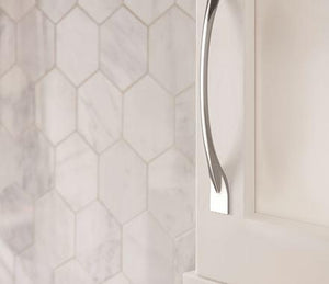 Amerock Cabinet Pull Polished Chrome 7-9/16 inch (192 mm) Center-to-Center Uprise 1 Pack Drawer Pull Cabinet Handle Cabinet Hardware