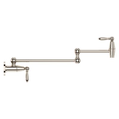 Pfister Polished Nickel Port Haven Wall Mount Pot Filler