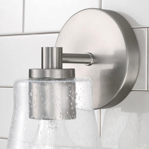 Capital Lighting 646911BN-533 Baker 1 Light Sconce Brushed Nickel